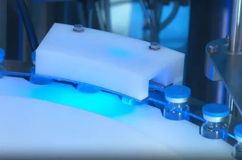 Máquina automática de inspección de ampollas y viales 