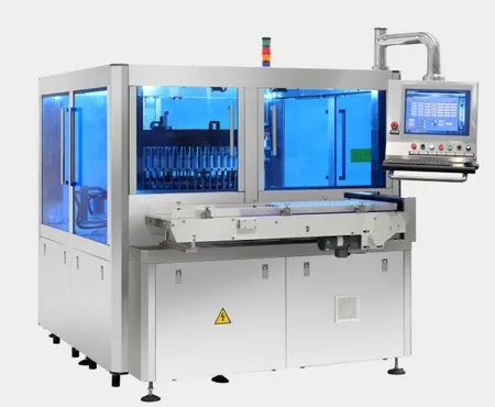 Máquina automática de inspección de polvo liofilizado y oxígeno residual en viales