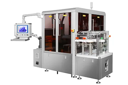 Máquina automática de inspección de jeringas precargadas